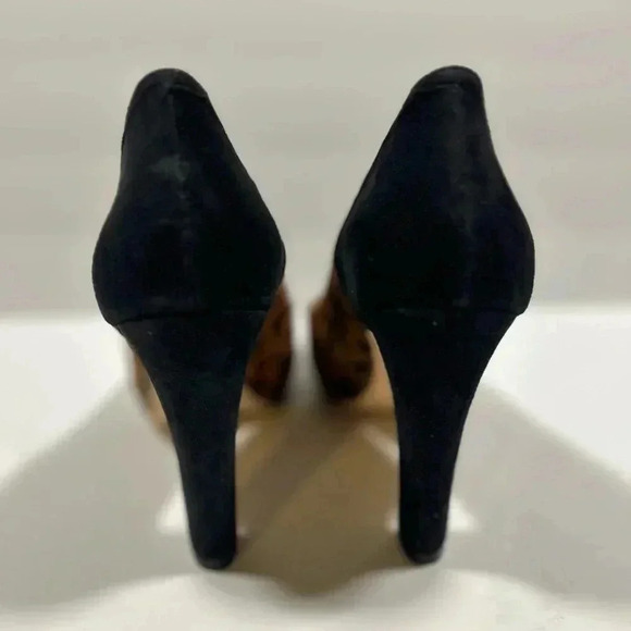 NEW!CorsocComo-Leopard cow hair, suede heel pumps size 8 - Picture 5 of 14